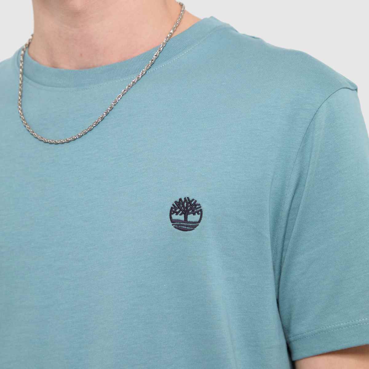 Timberland – Dustan – Turkos t-shirt i jersey
