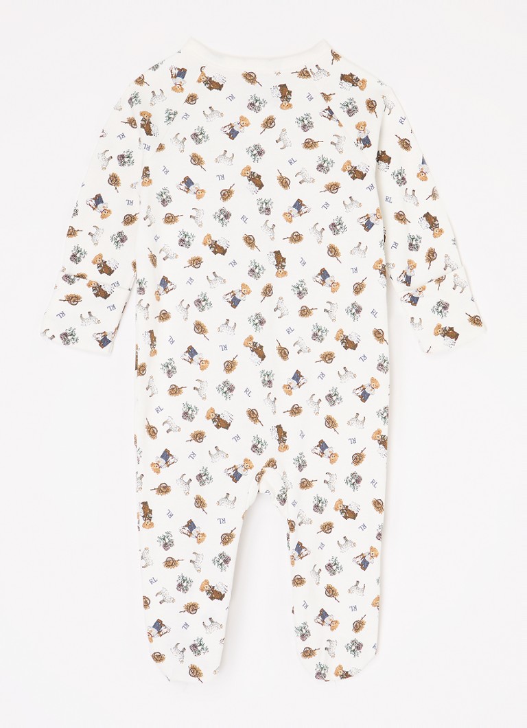 Set pentru copii Ralph Lauren format din căciulă și bavetă, 3 piese, ambalat într-o cutie cadou.