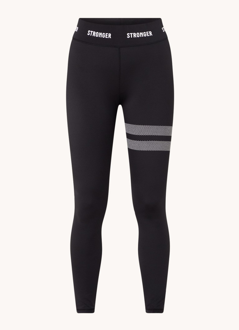 Colanți sport STRONGER Hero cu talie înaltă și bandă cu logo