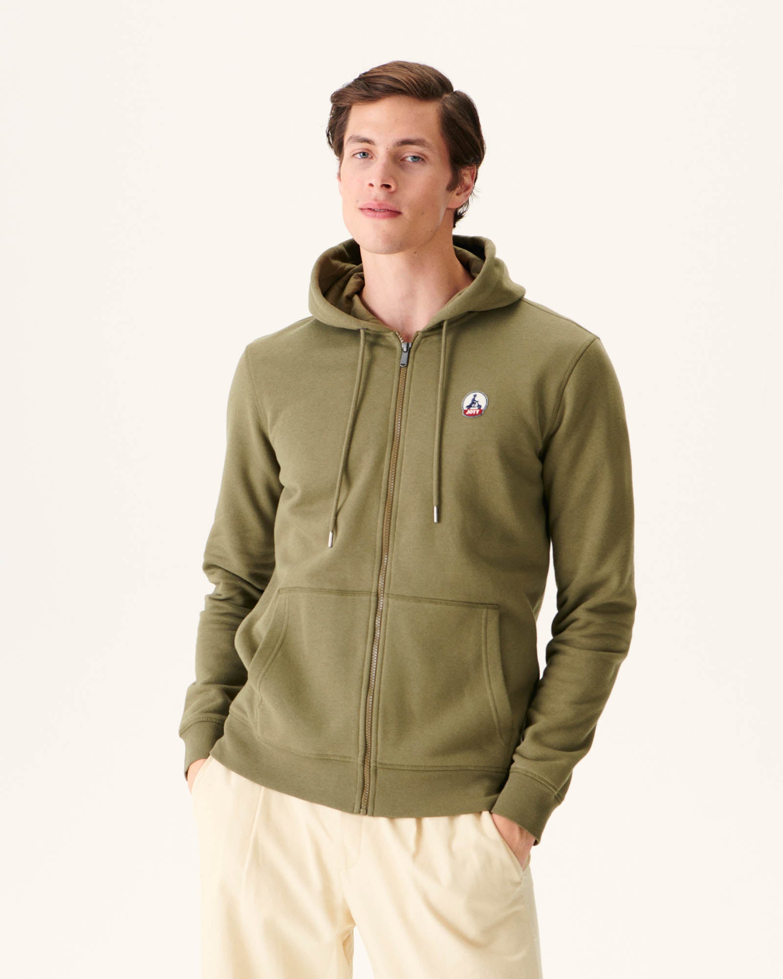 Sweat à capuche homme en coton biologique Army Mexico