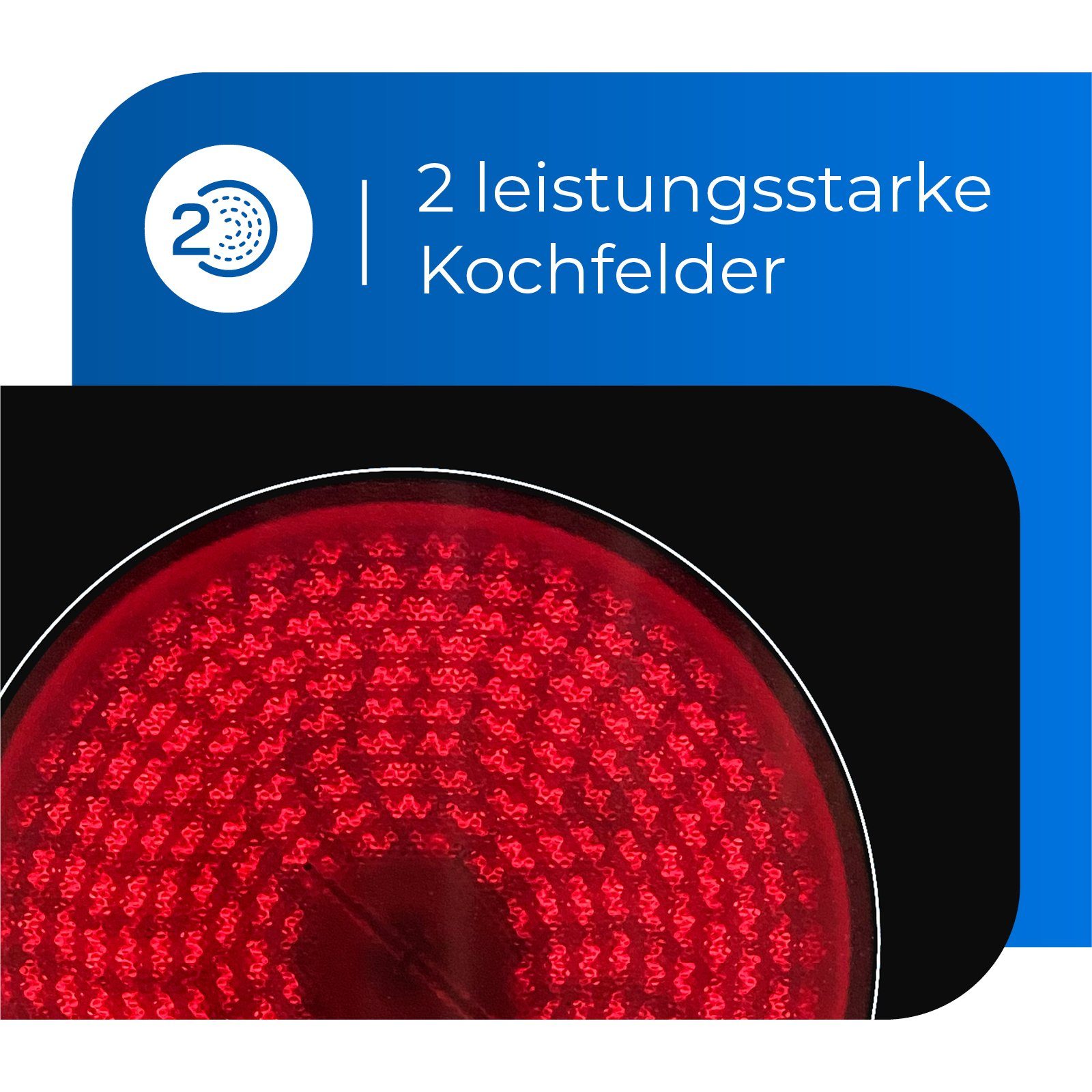 exquisit Elektro-Kochfeld, Touch-Control, Modern, Restwärmeanzeige, Überhitzungsschutz