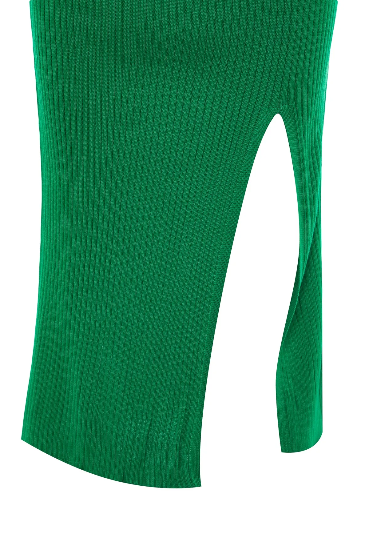 Trendyol Collection  Grüner Crop-Rock, Strickoberteil und -unterteil-Set TWOAW23AU00240