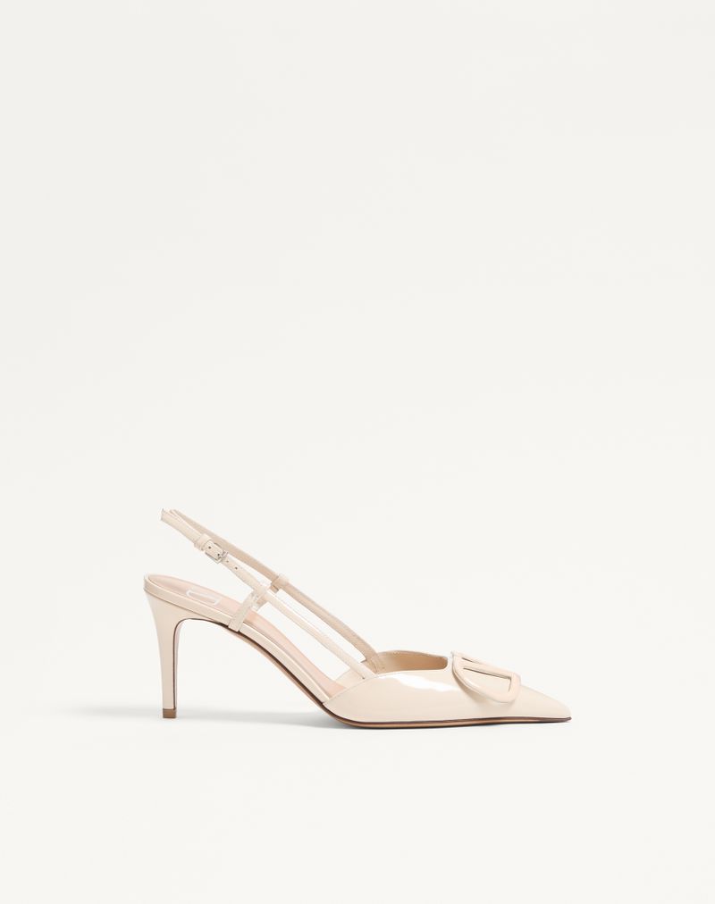 VLogo Signature Patent Slingback Pump 80mm