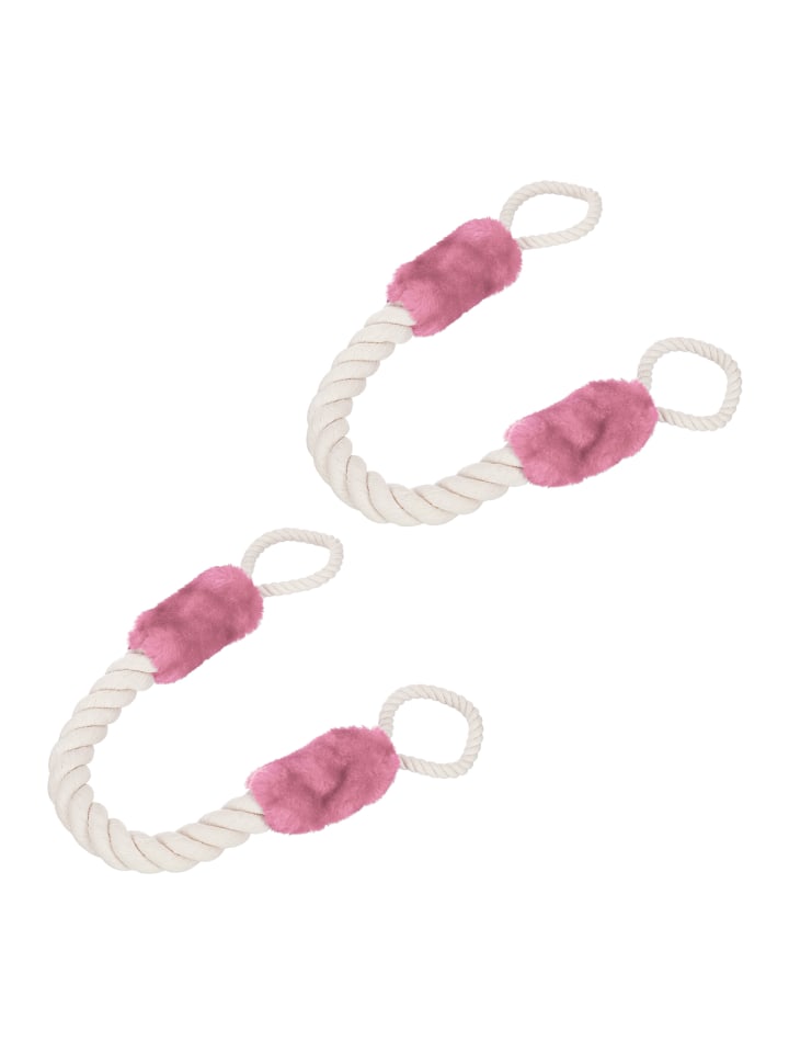 relaxdays 2 x Türkordel in Creme/ Rosa günstig kaufen onesize