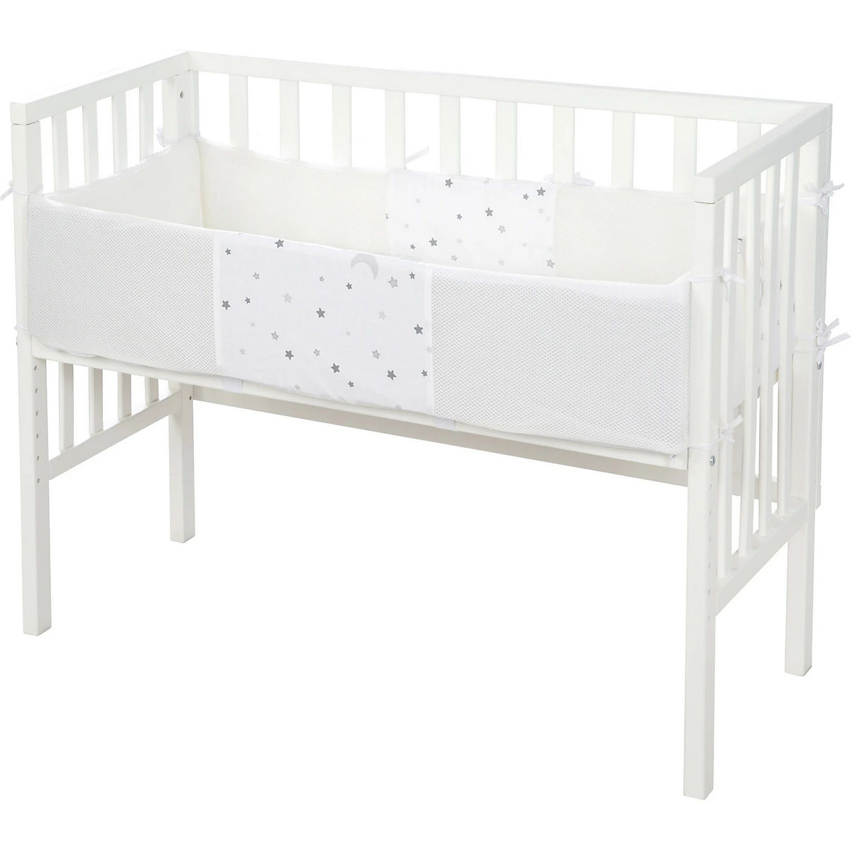 Beistellbett 2in1 Sternenzauber grau