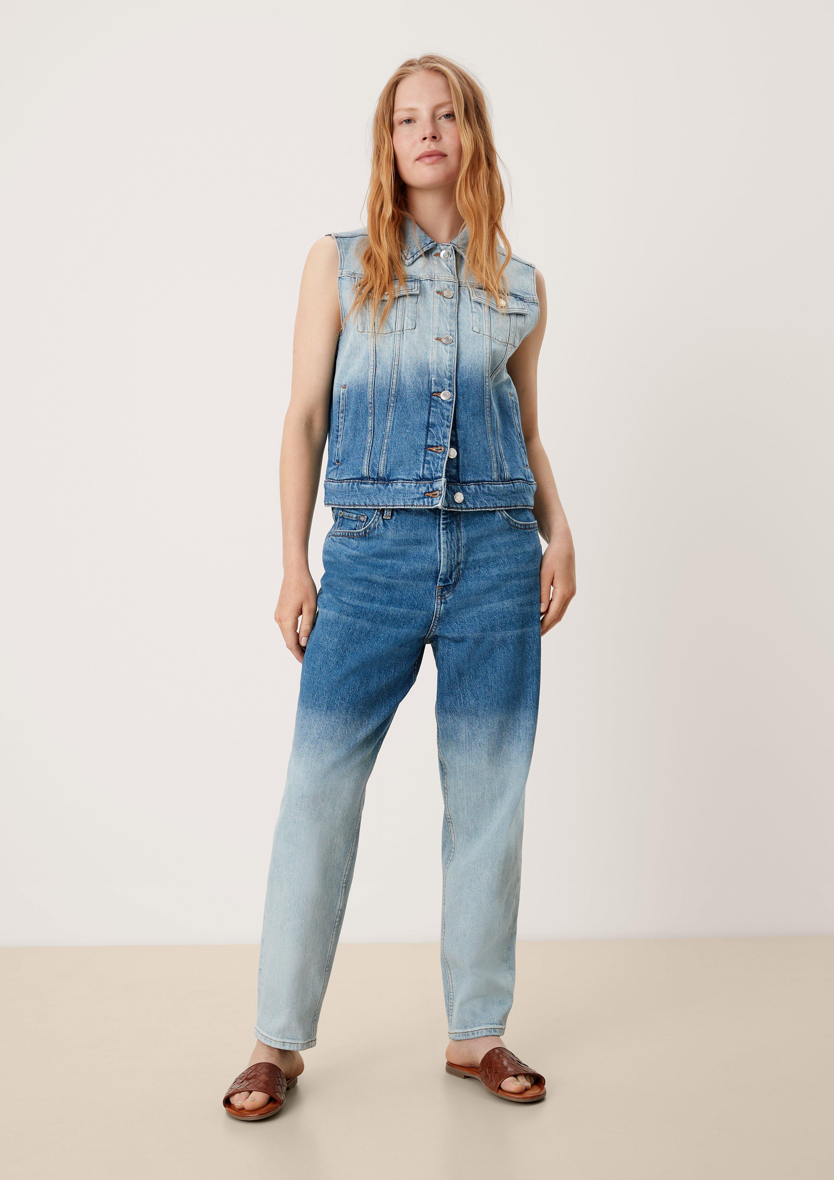Cropped-Jeans / Regular Fit / Mid Rise / Straight Leg  2115878-54Z4