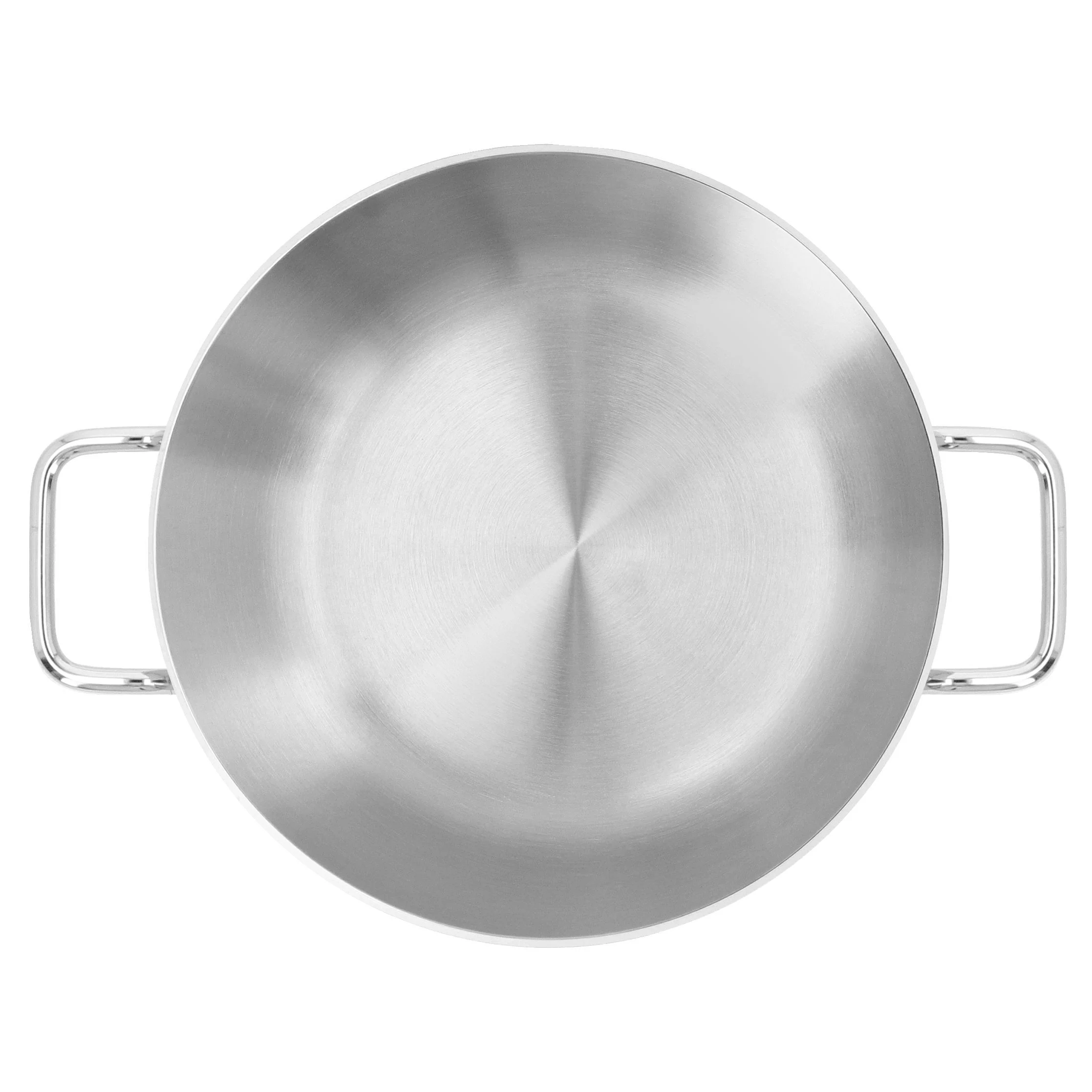 Servierpfanne mit Glasdeckel 24 cm, 18/10 Edelstahl