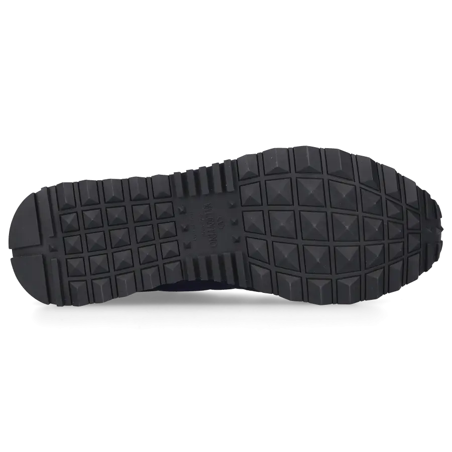 Valentino Garavani - Sneaker low ROCKRUNNER Veloursleder - blau