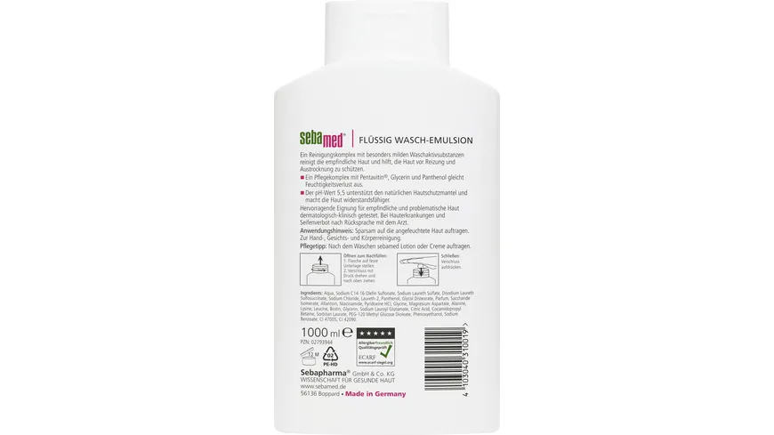 Sebamed Flüssig Wasch-Emulsion 1000 ml
