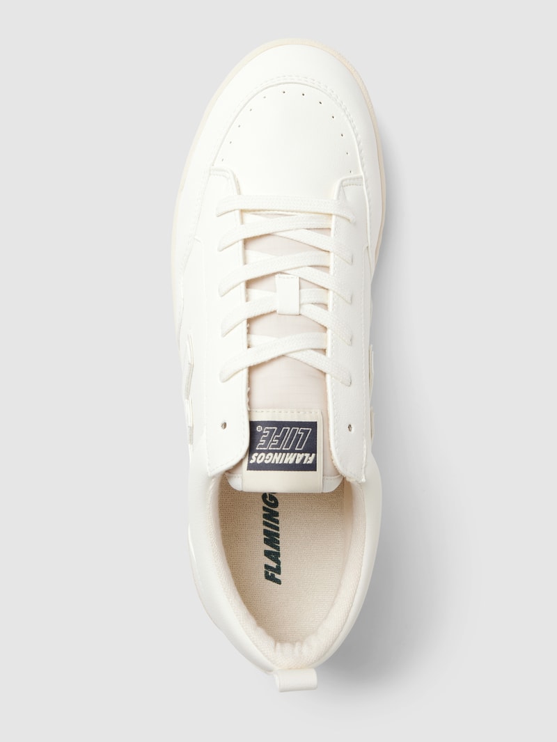 Sneaker mit Label-Details Modell 'Roland' in weiß