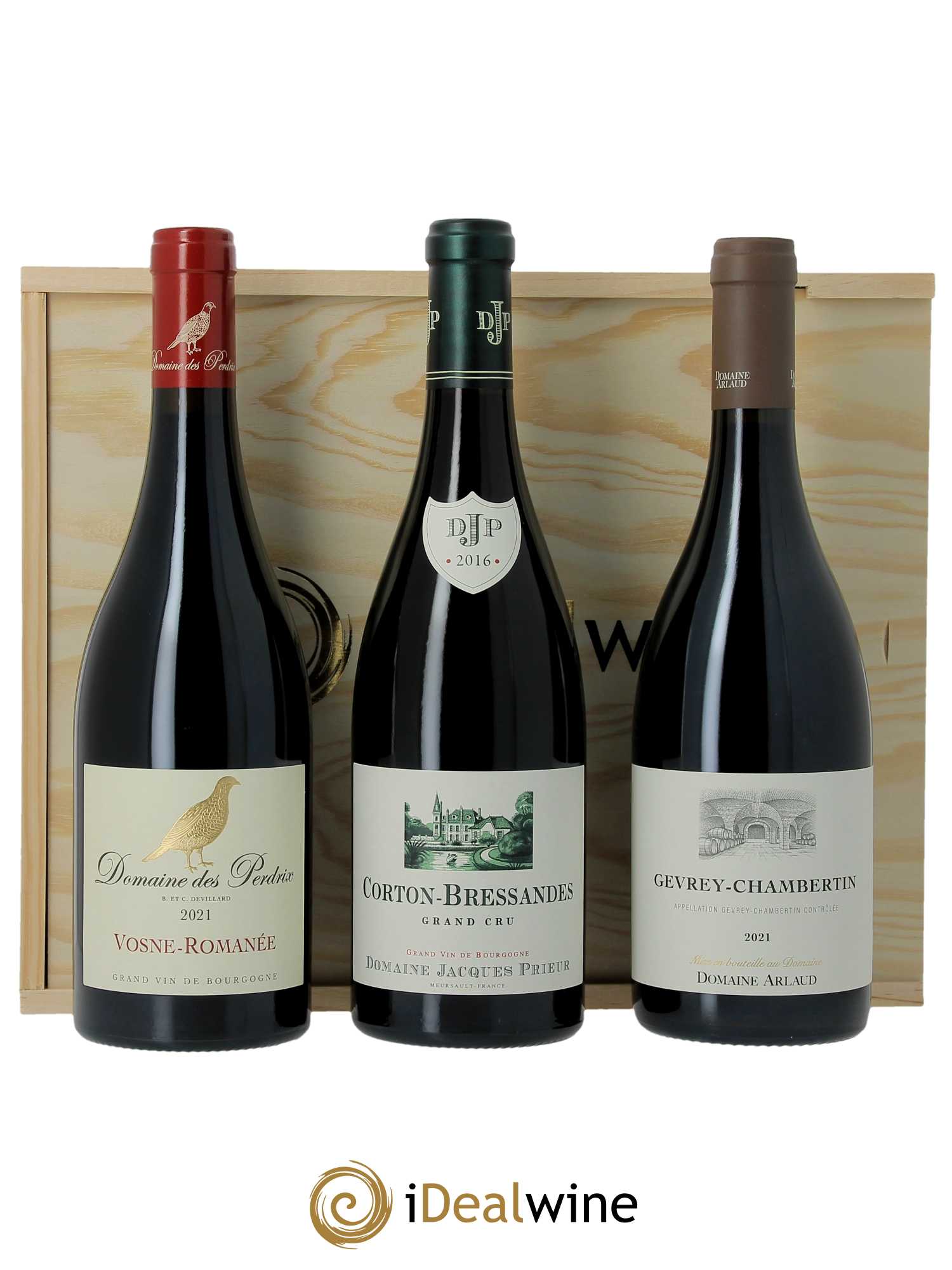 Coffret (wooden case) - Bourgogne Rouge iDealwine   - Lot de 3 Bouteilles