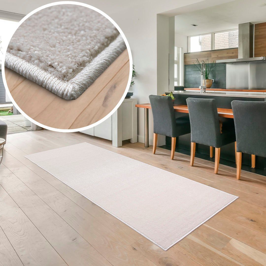 Läufer Pieter, my home, rechteckig, Höhe: 9 mm, mit besonders weichem Flor, Kurzflor,Design-Teppich mit Melange-Effekt