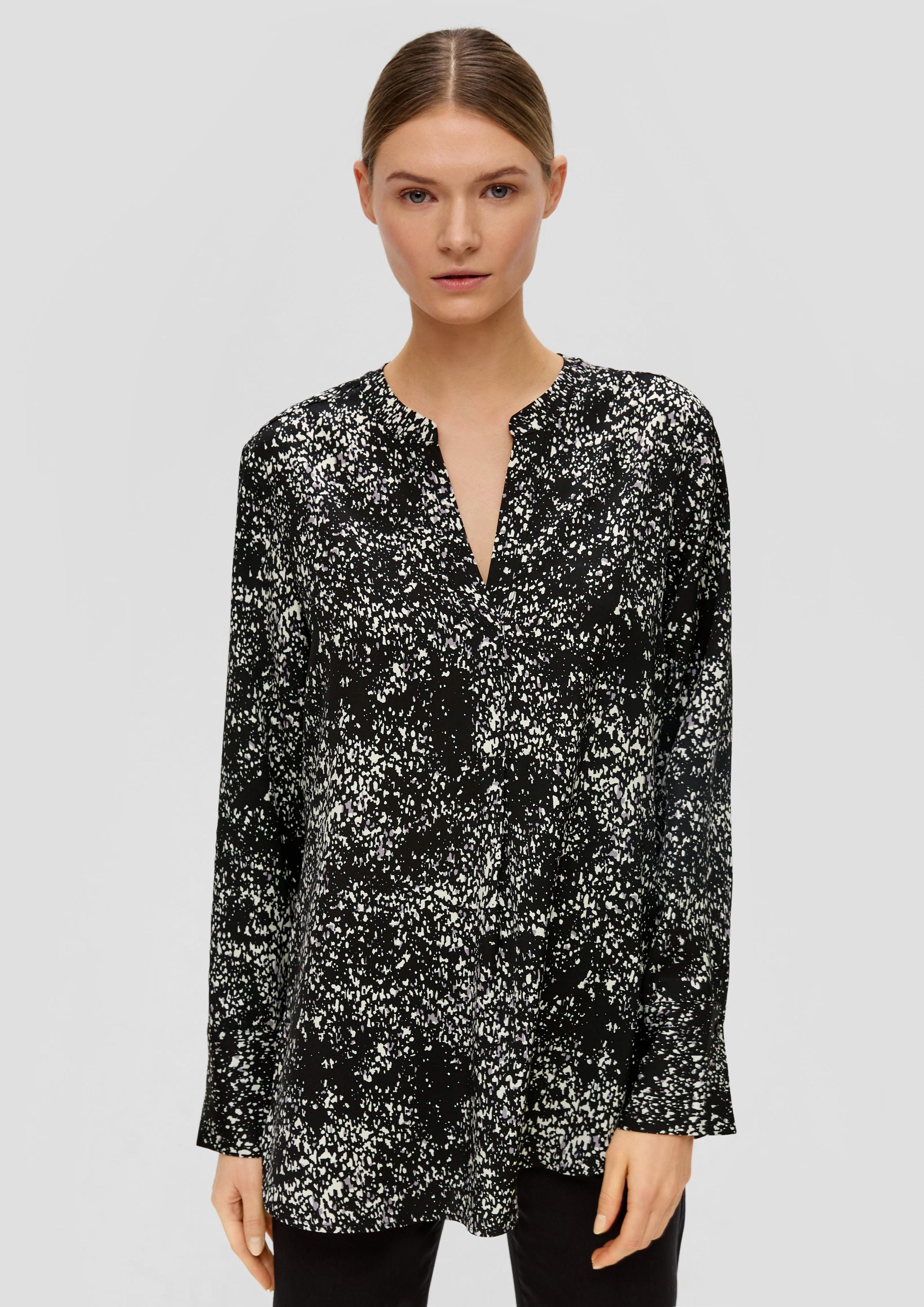 Gemusterte Bluse im Loose Fit  2145881-99A2