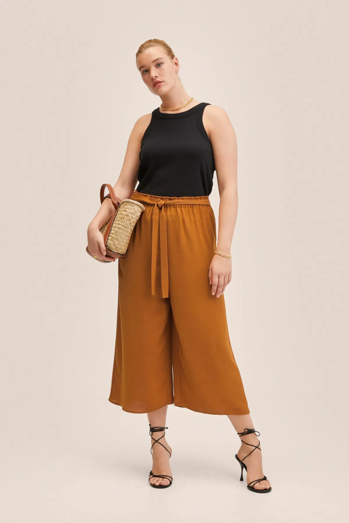 MANGO  Gelbe Damenhose 27018631