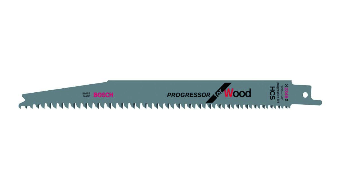 Bosch Blue Accessories 2608654417 S2345K Sägeblatt-Vorschub für Holz, 200 mm, 100 Stück