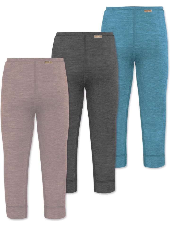 Normani Outdoor Sports 3er Pack Baby Merino Hose Unterhose „Tihoi