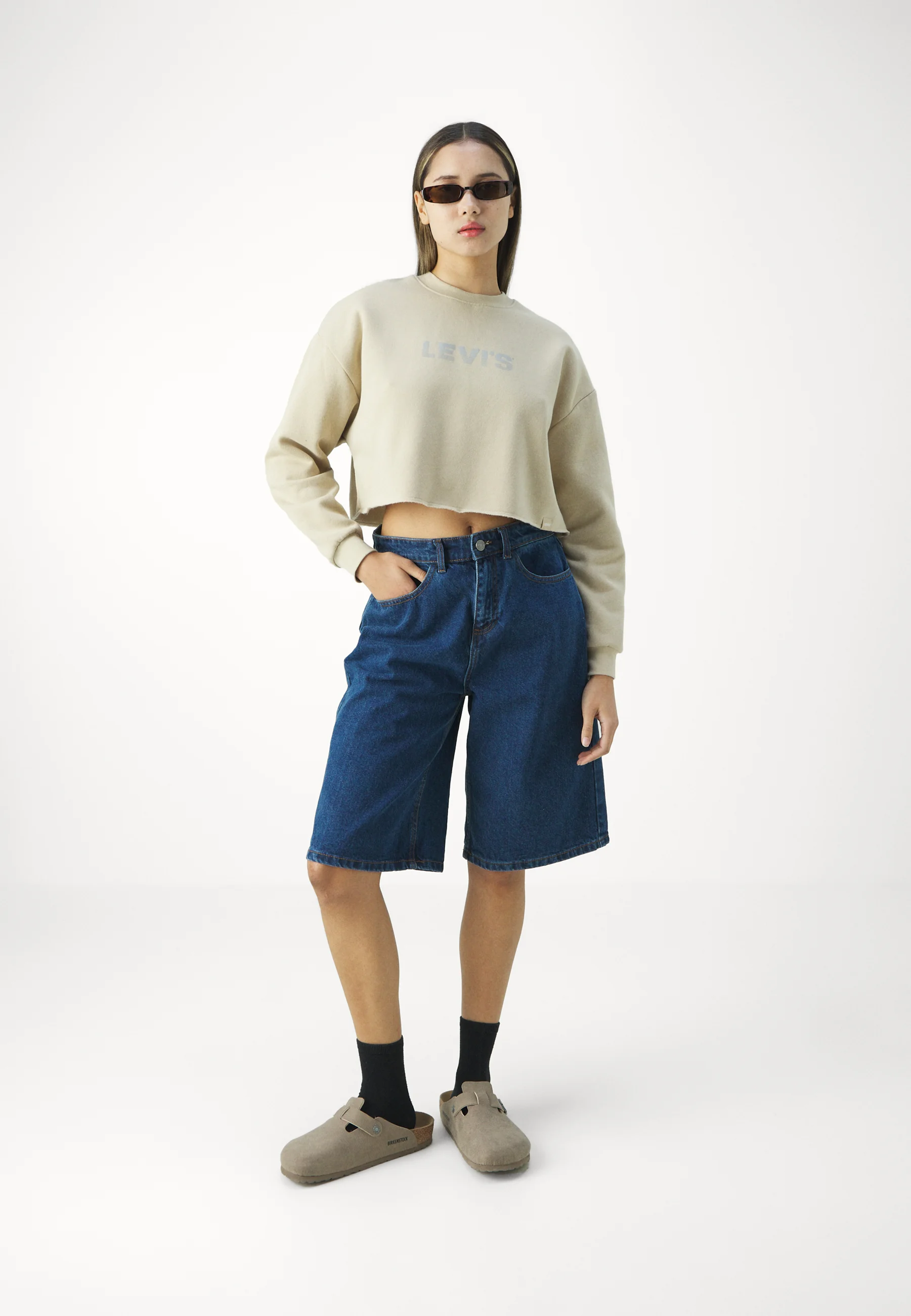 Levi's® HAILIE RAW CUT CREW - Sudadera