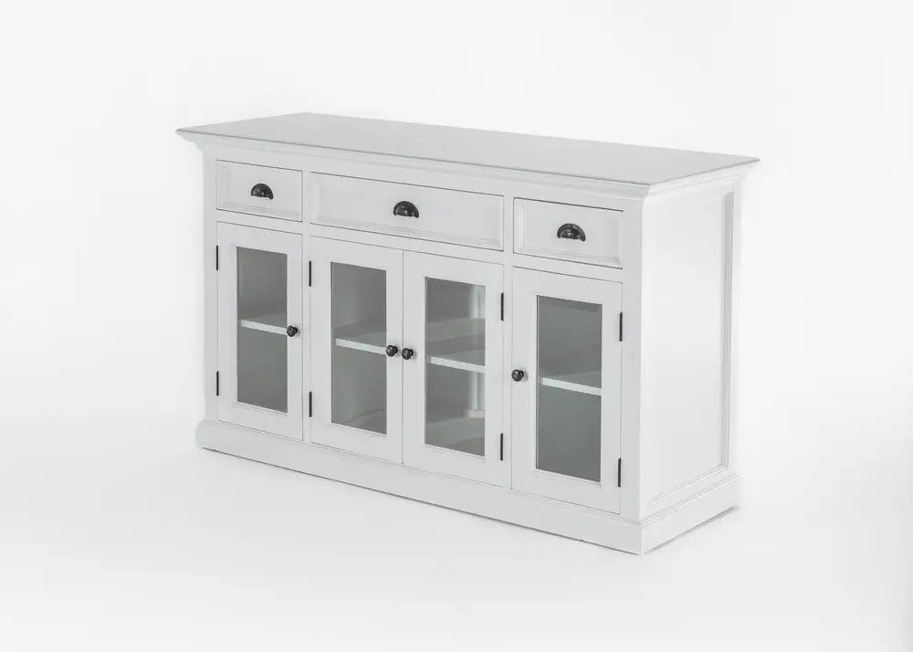 Novasolo Buffet Halifax Buffet mit 4 Glastüren 3 Schubladen