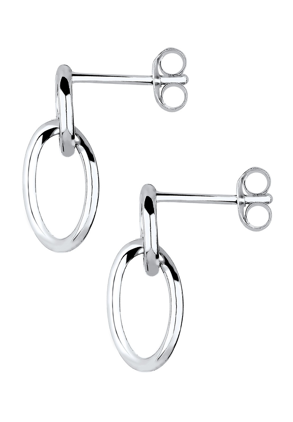 Elli ženske minimalističke geometrijske okrugle naušnice s privjeskom od 925 sterling srebra