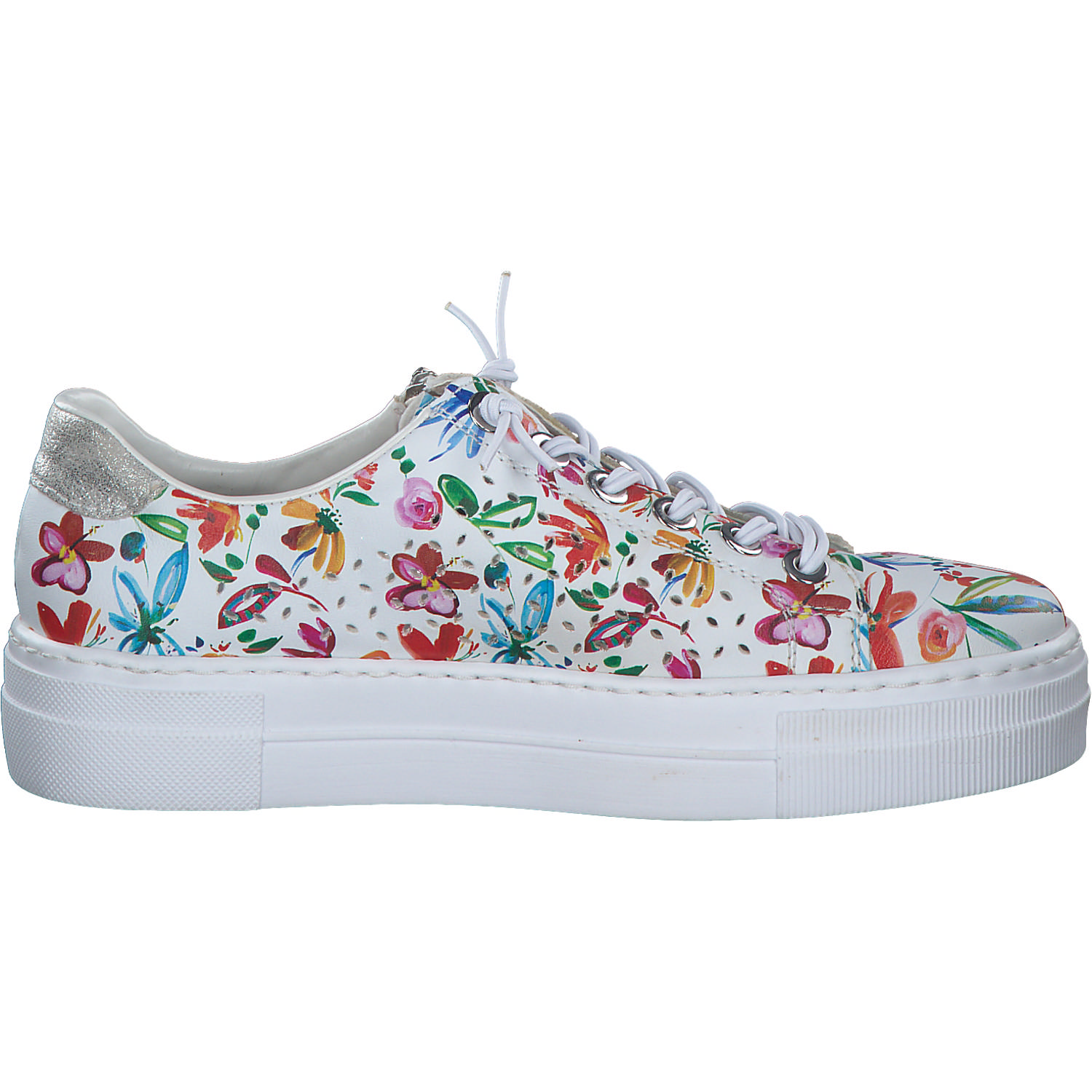 Rieker N4940, Schnürschuhe, Damen, Weiß