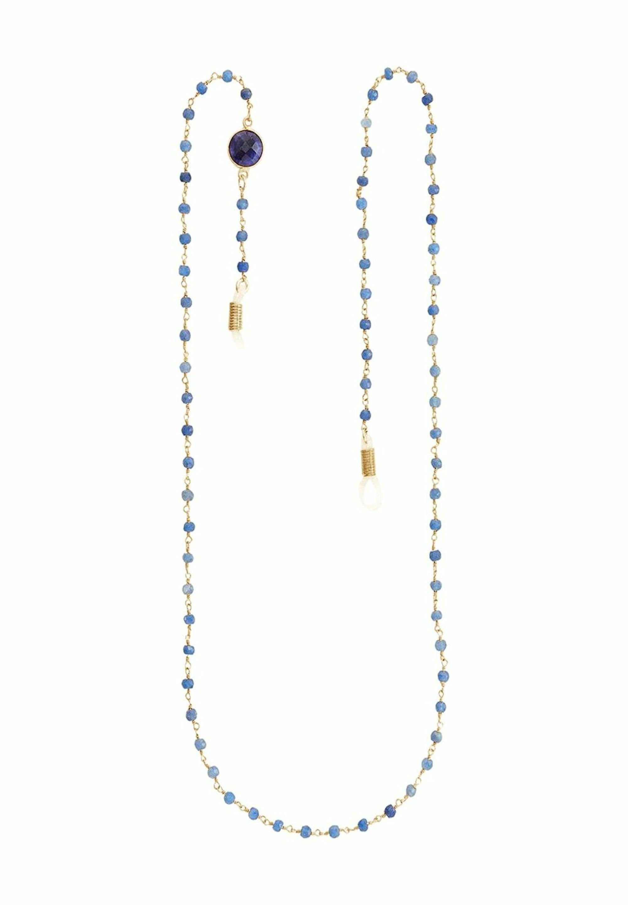 Gemshine Brillenkette Brillenkette Saphir