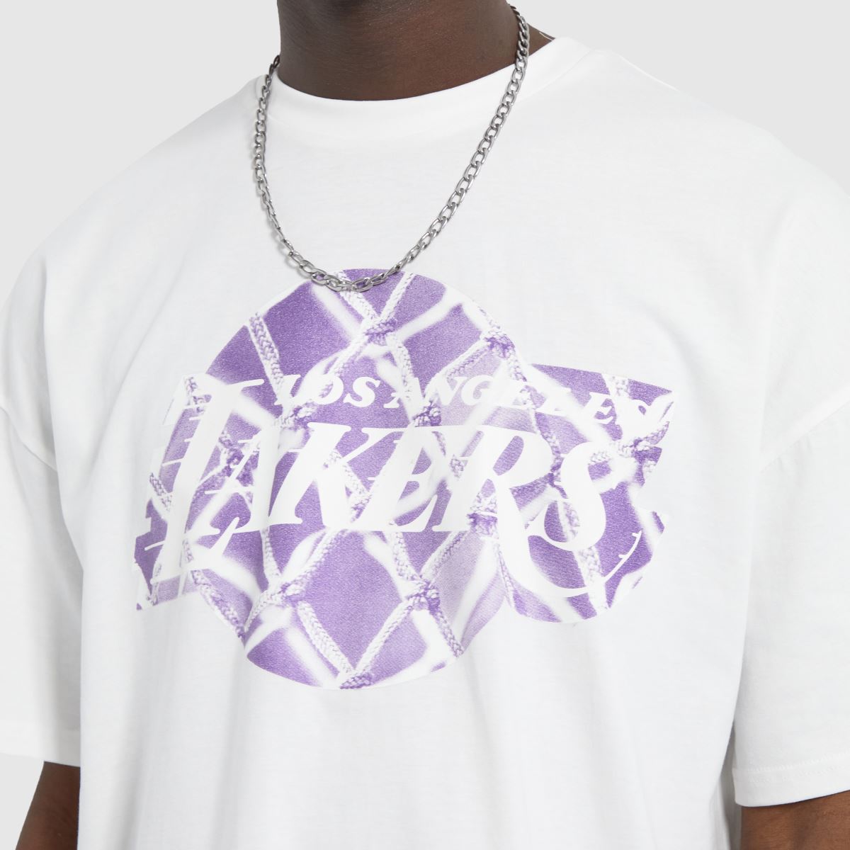 New Era – Vit t-shirt med infill-logotyp