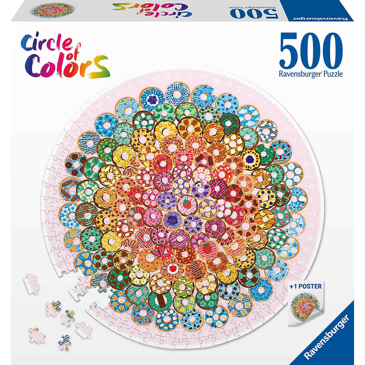 Circle of Colors Puzzle Donuts, 500 Teile