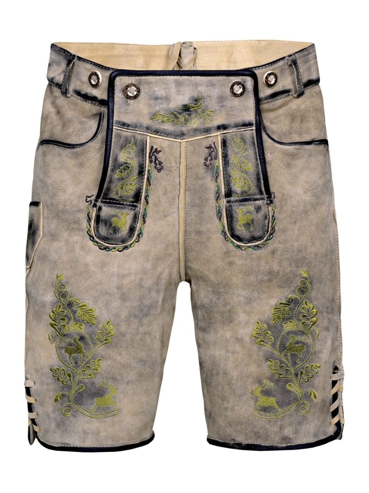 Edelnice Kurze Wildbock Lederhose Max in natur günstig kaufen