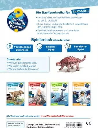 Ravensburger Wieso? Weshalb? Warum? Erstleser, Band 1: Dinosaurier