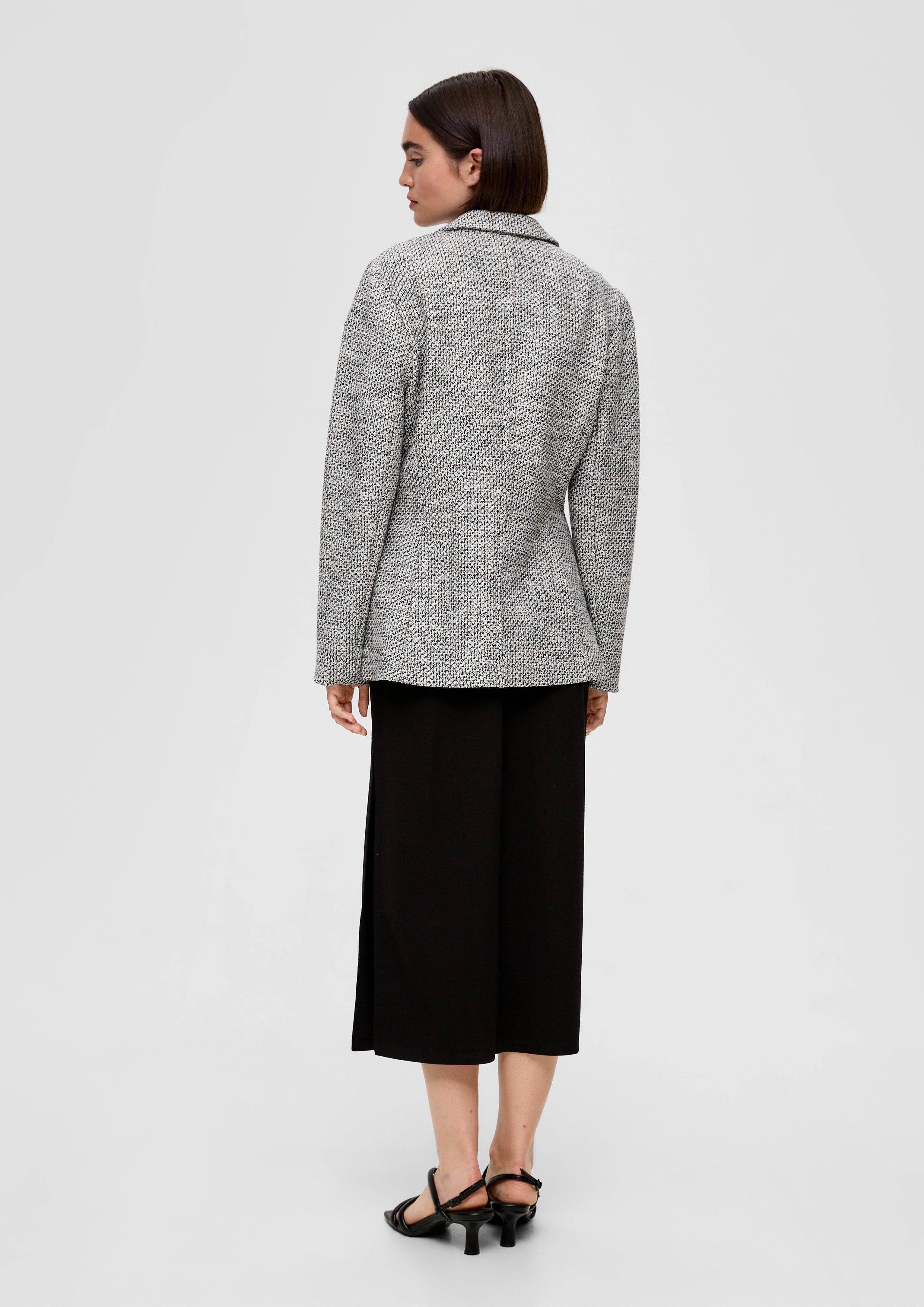 Bouclé-Blazer aus Baumwollmix  2135498-99X1