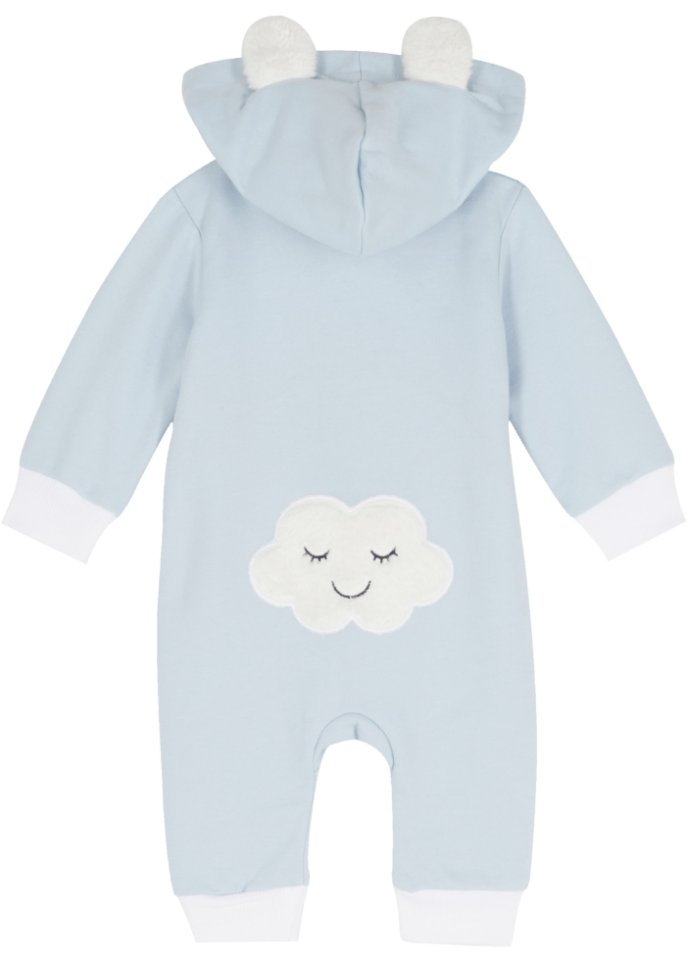 Baby Sweat-Overall mit Kapuze aus Bio-Baumwolle