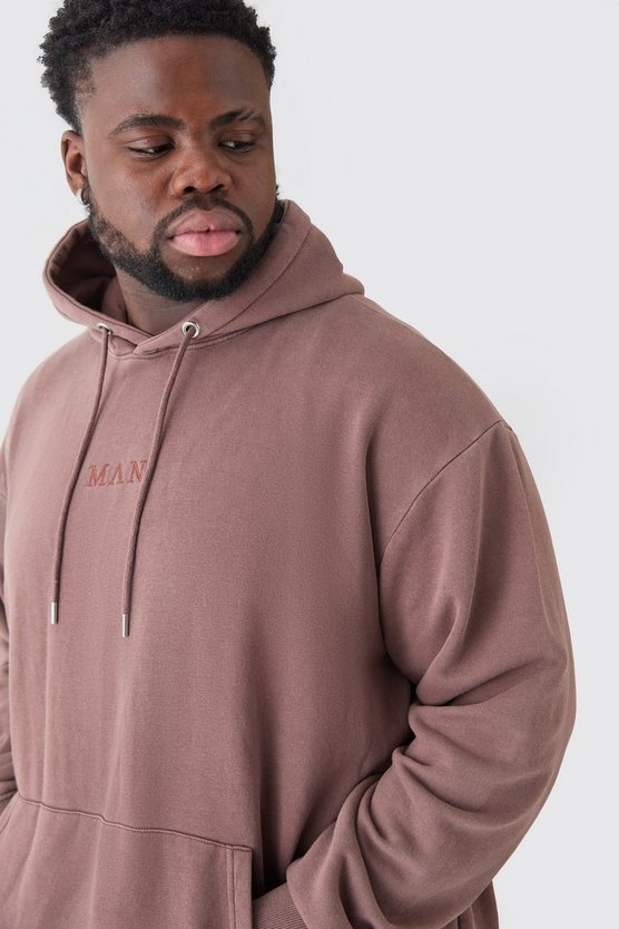 Plus Oversize Man Roman Hoodie