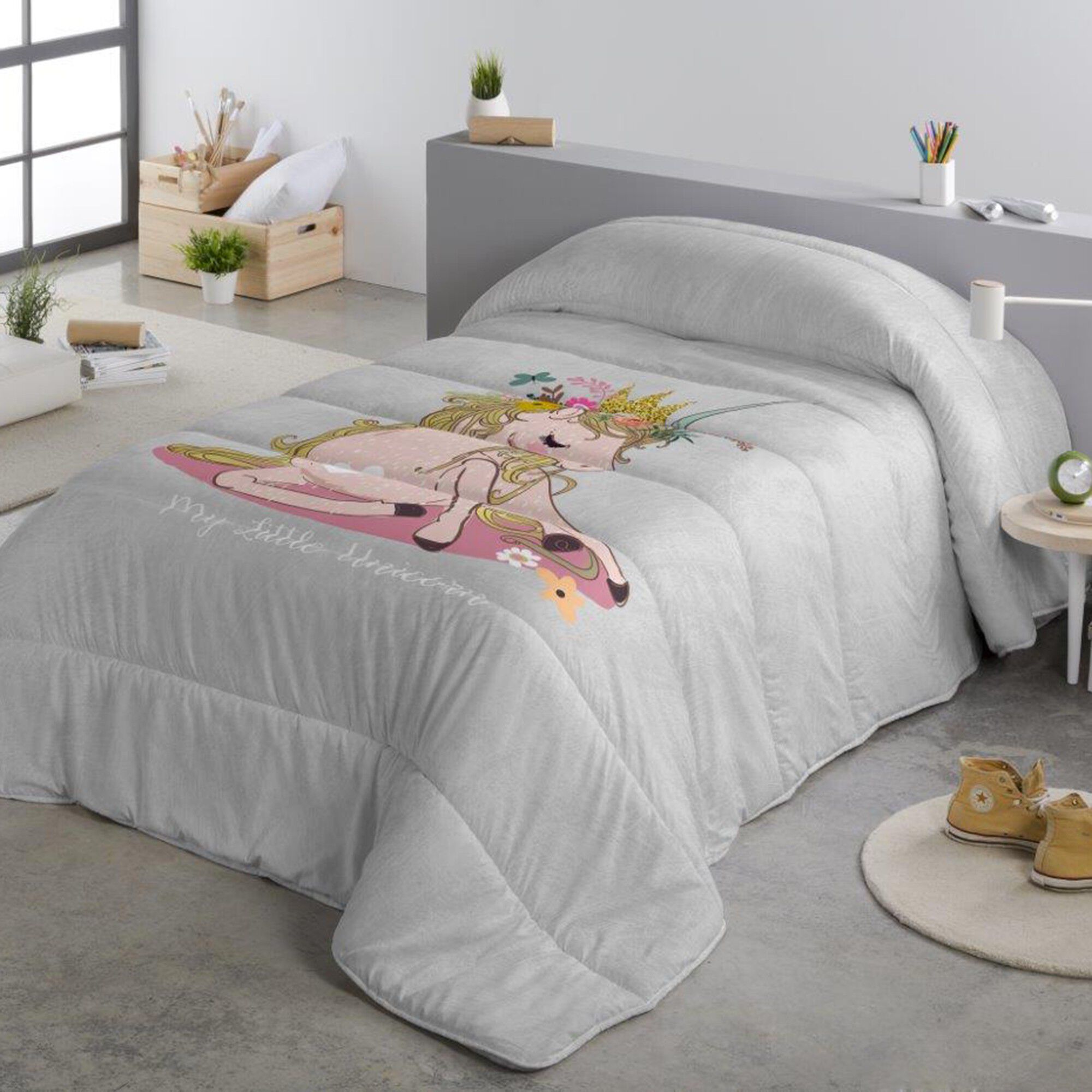Couette microfibre enfant petite licorne 200 g/m²