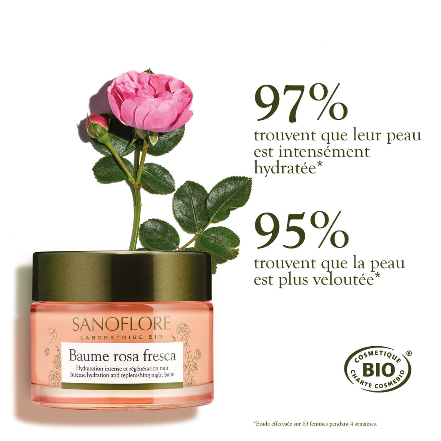 Sanoflore Baume de Rosée Crème Nuit Régénérante 50 ml