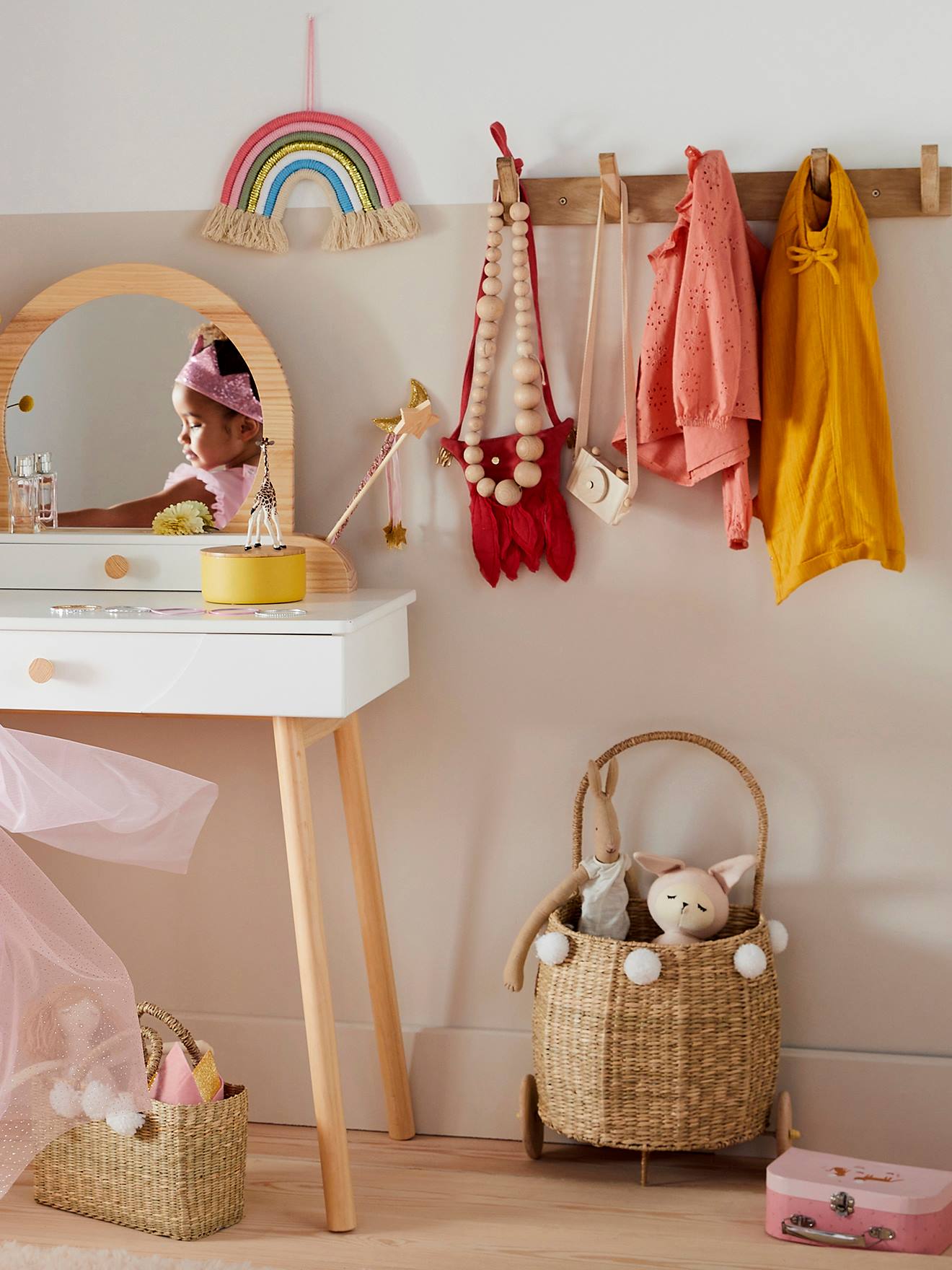 Vertbaudet Kinderzimmer Wanddeko REGENBOGEN - mehrfarbig