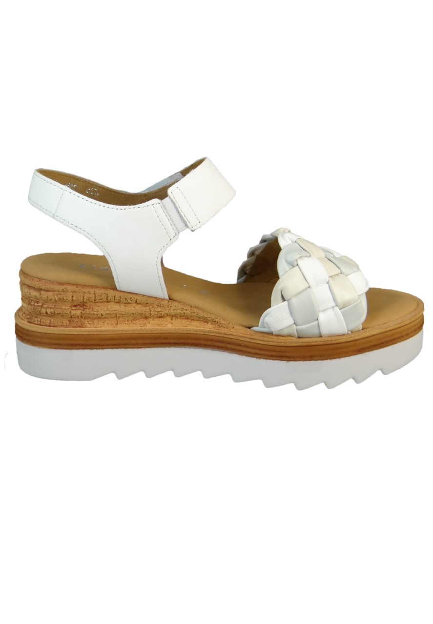 GABOR Klassische Sandalen weiss Comfort 22