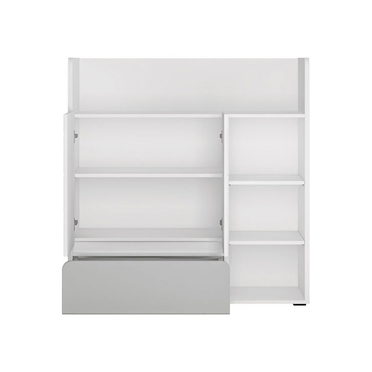 Bücherregal Regalschrank Albi 114x41x117cm grifflos 2-türig