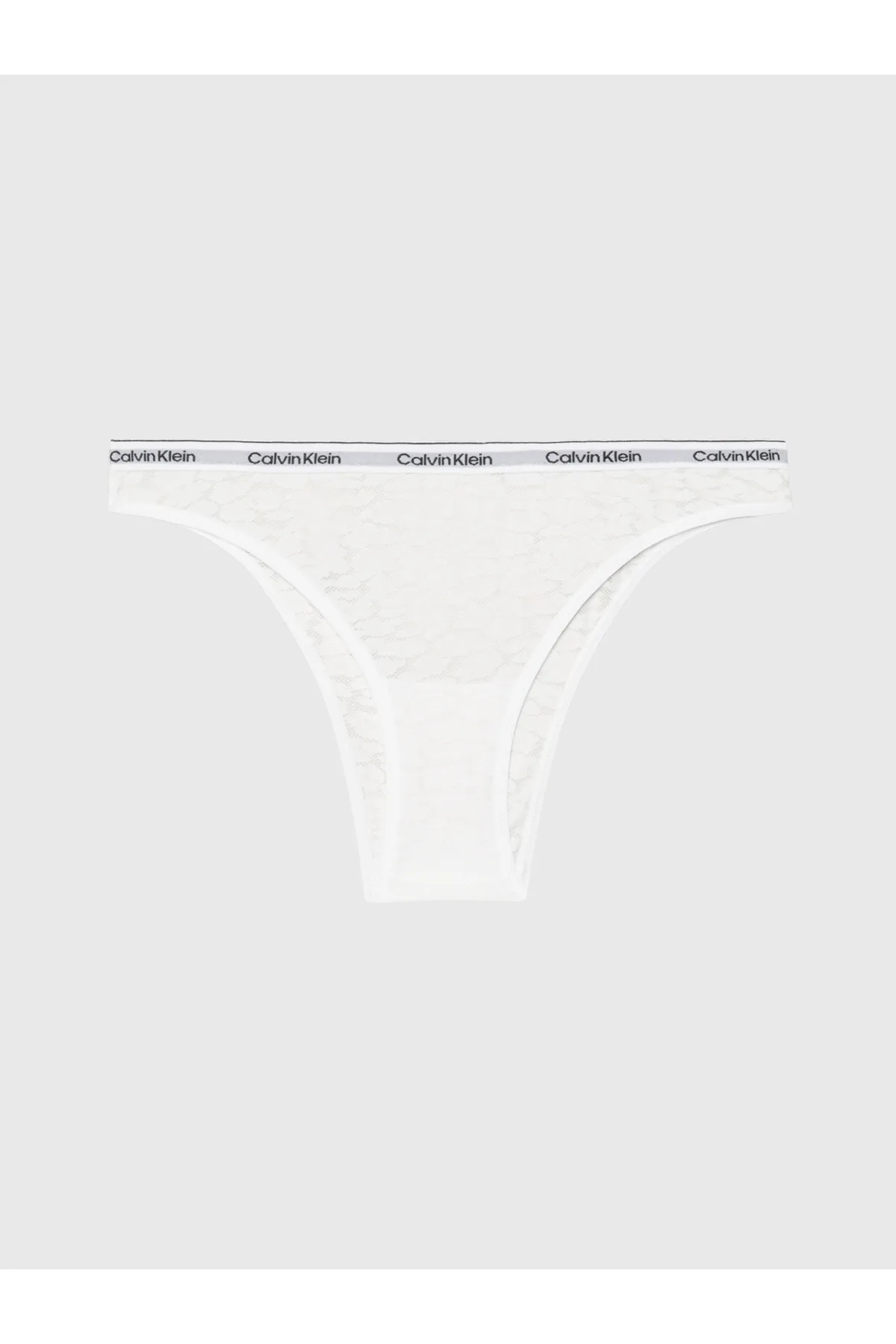 Calvin Klein  Damen-Höschen mit Markenlogo, Gummiband, für den täglichen Gebrauch geeignet, weiß, 000qd5233e-100
