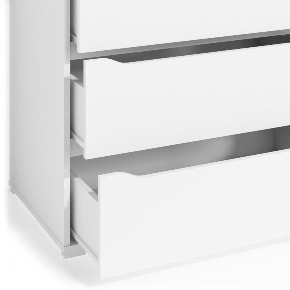 Vicco Kommode Sideboard Mehrzweckschrank RUBEN 80 cm Weiß