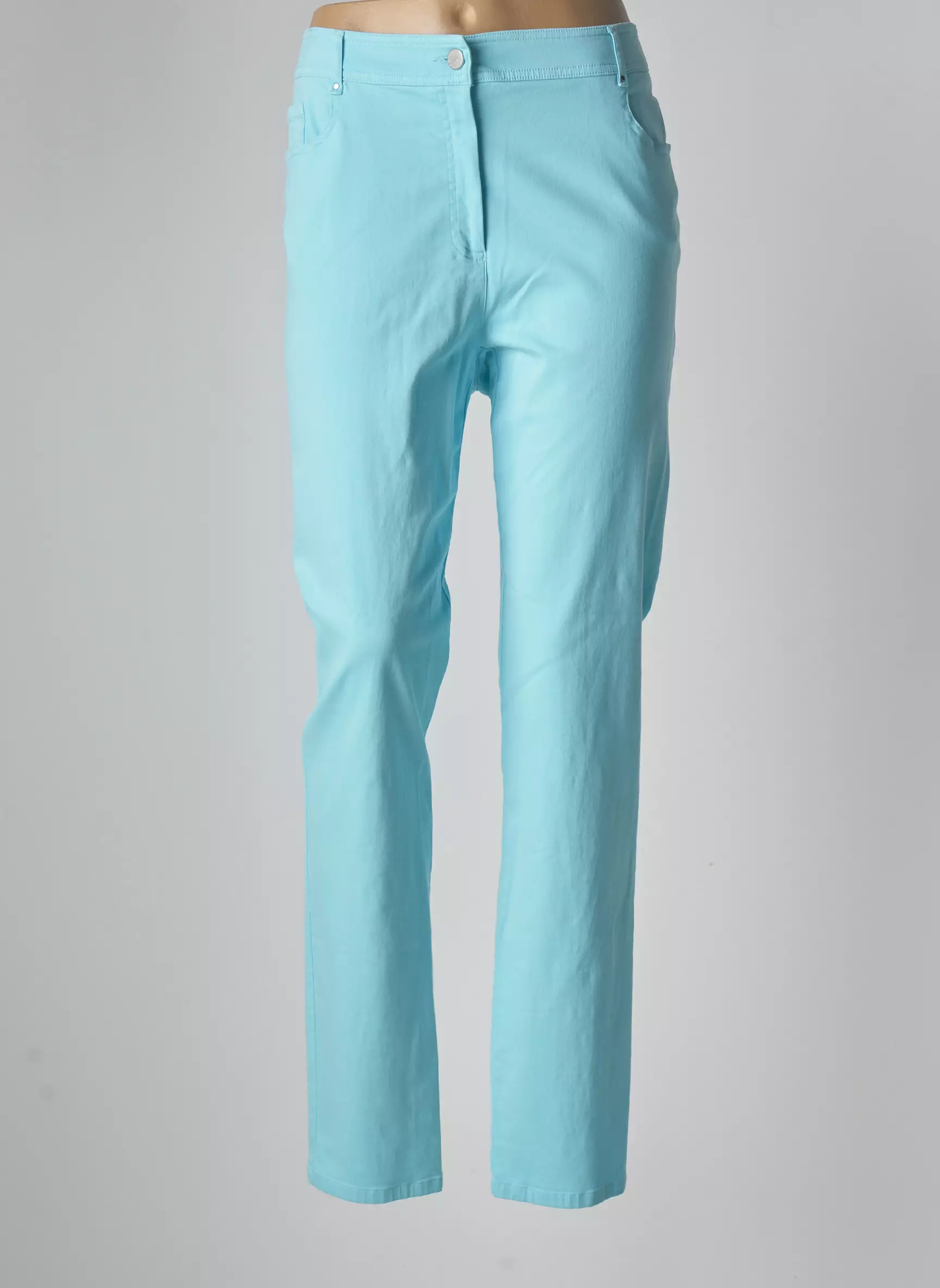 Pause Cafe Pantalons Slim Femme couleur bleu