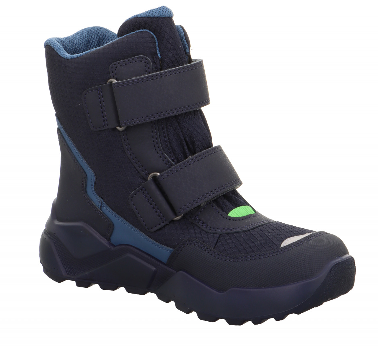ROCKET - Blau/Grün Boots mit Klettverschluss
