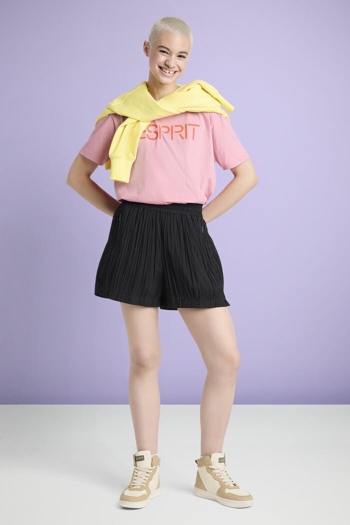 Plissierte Shorts mit hohem Bund