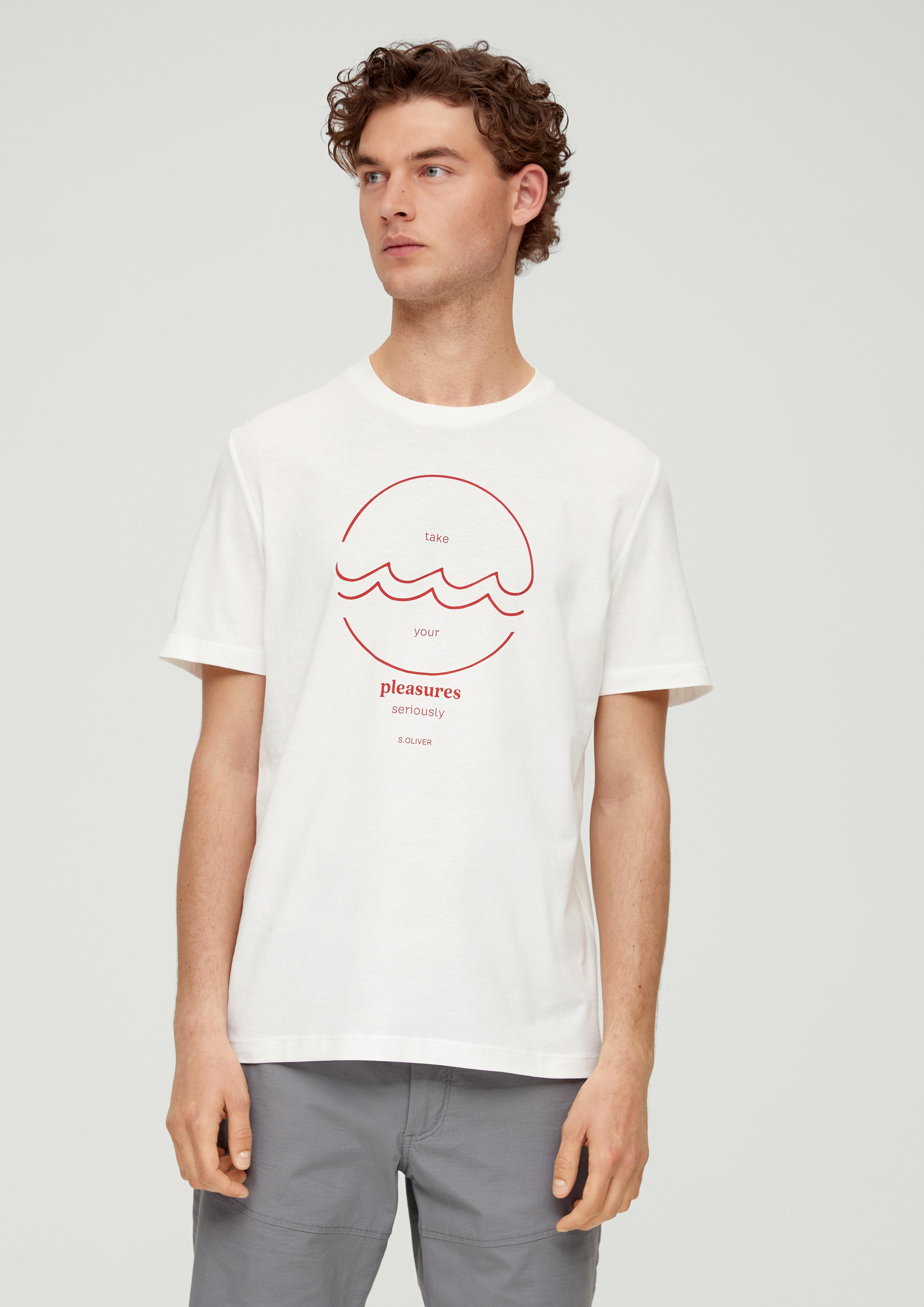 Baumwollshirt mit Frontprint  2137550-01D1