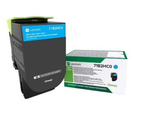 Lexmark Original Tonerkartusche 71B2HC0 Blau