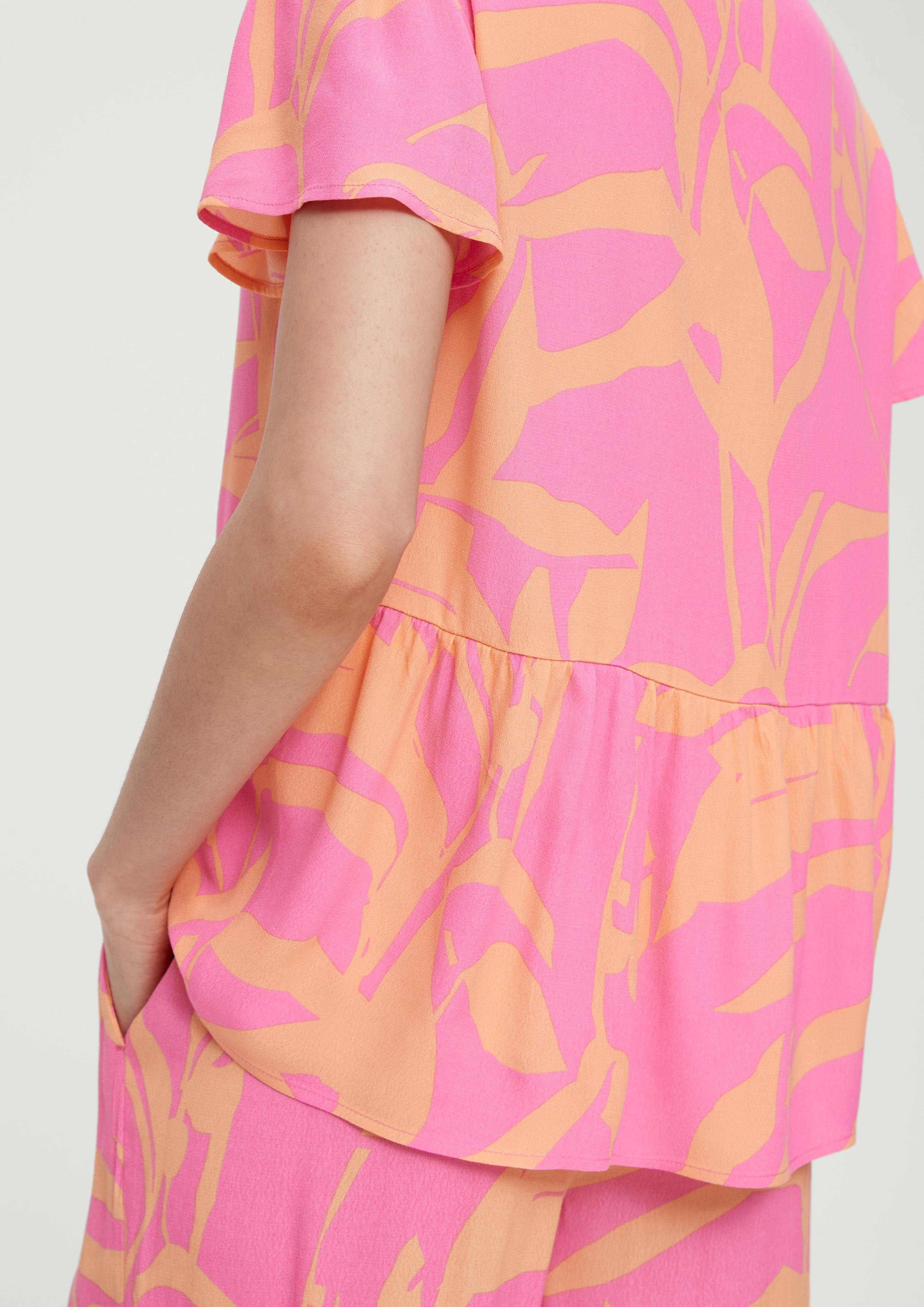 Bluse aus Viskose-Crêpe  2131914-44A3