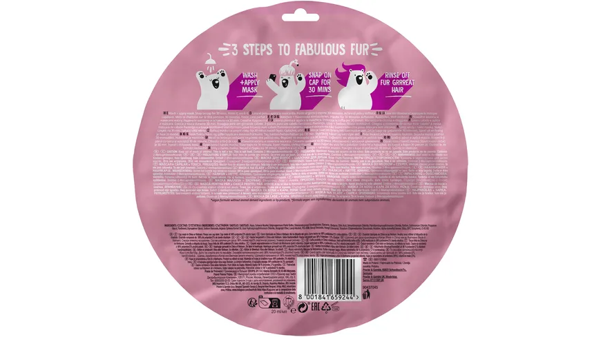 Bear Fruits Haarkur/Balsam/ Flamingo 20ml + Cap 20 ml