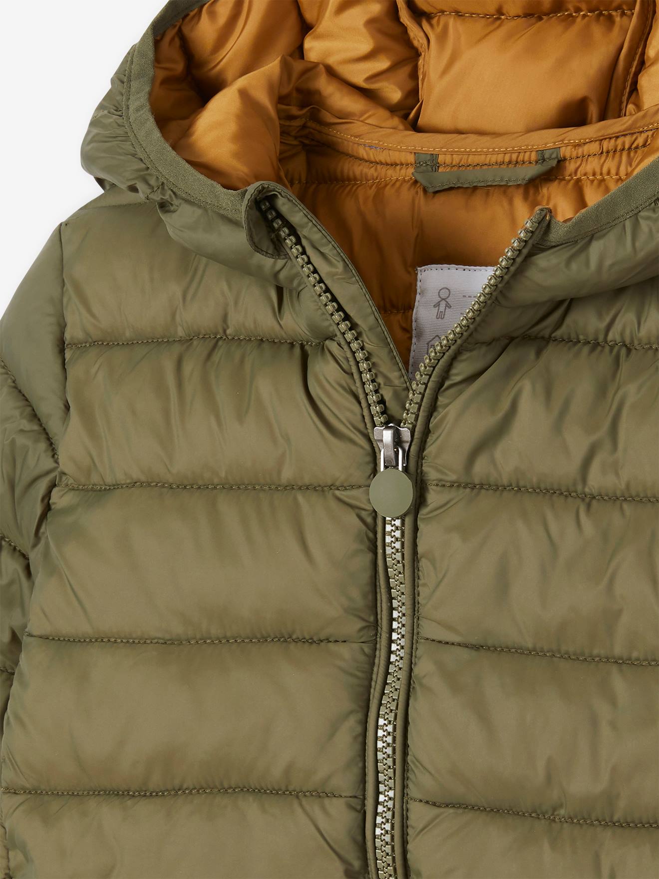 Vertbaudet Jungen Light-Steppjacke mit Wattierung aus Recycling-Polyester - dunkelgrau