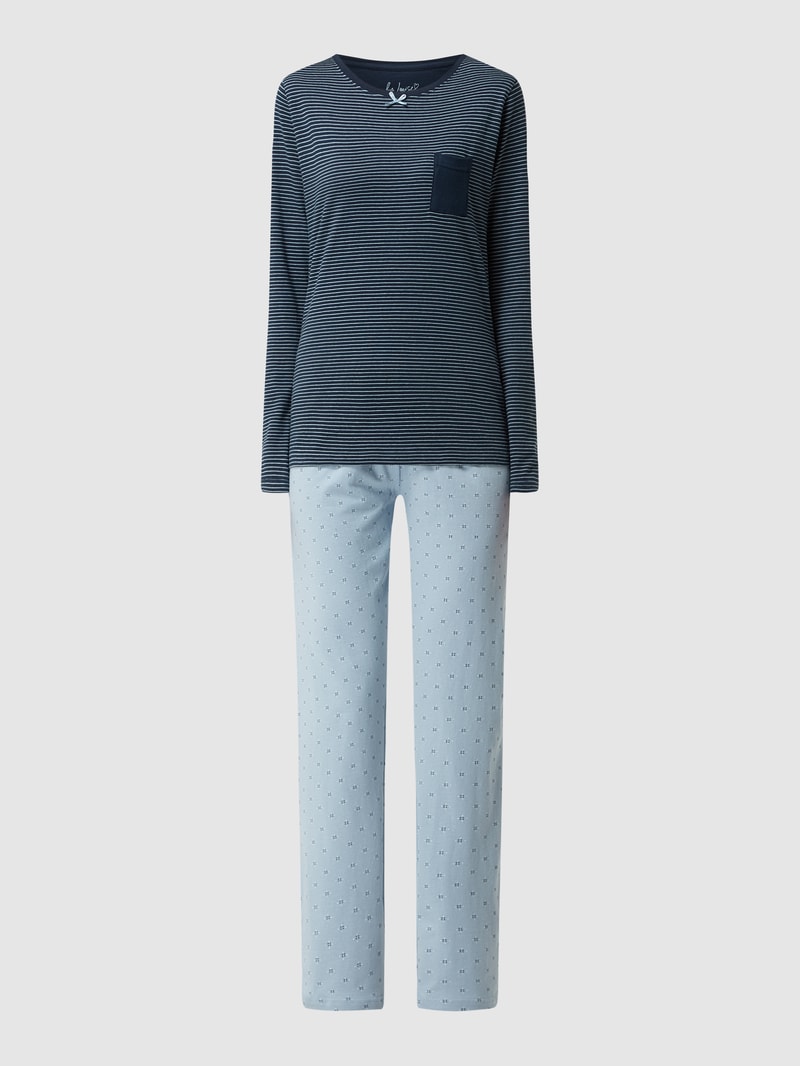 Pyjama aus Jersey in offwhite