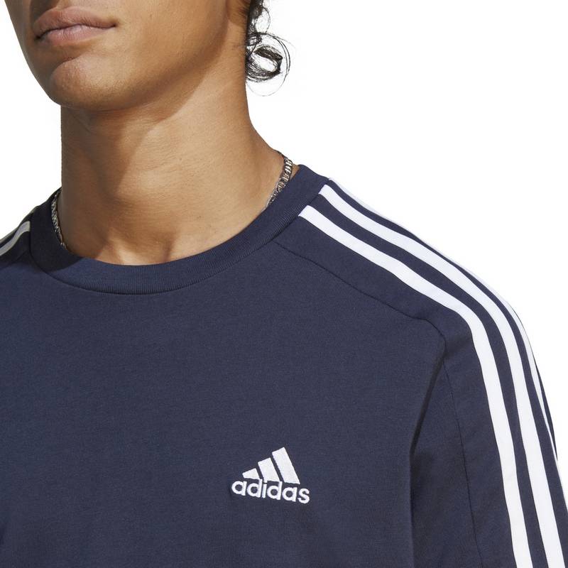adidas ESSENTIALS SINGLE JERSEY 3-STREIFEN T-Shirt Herren