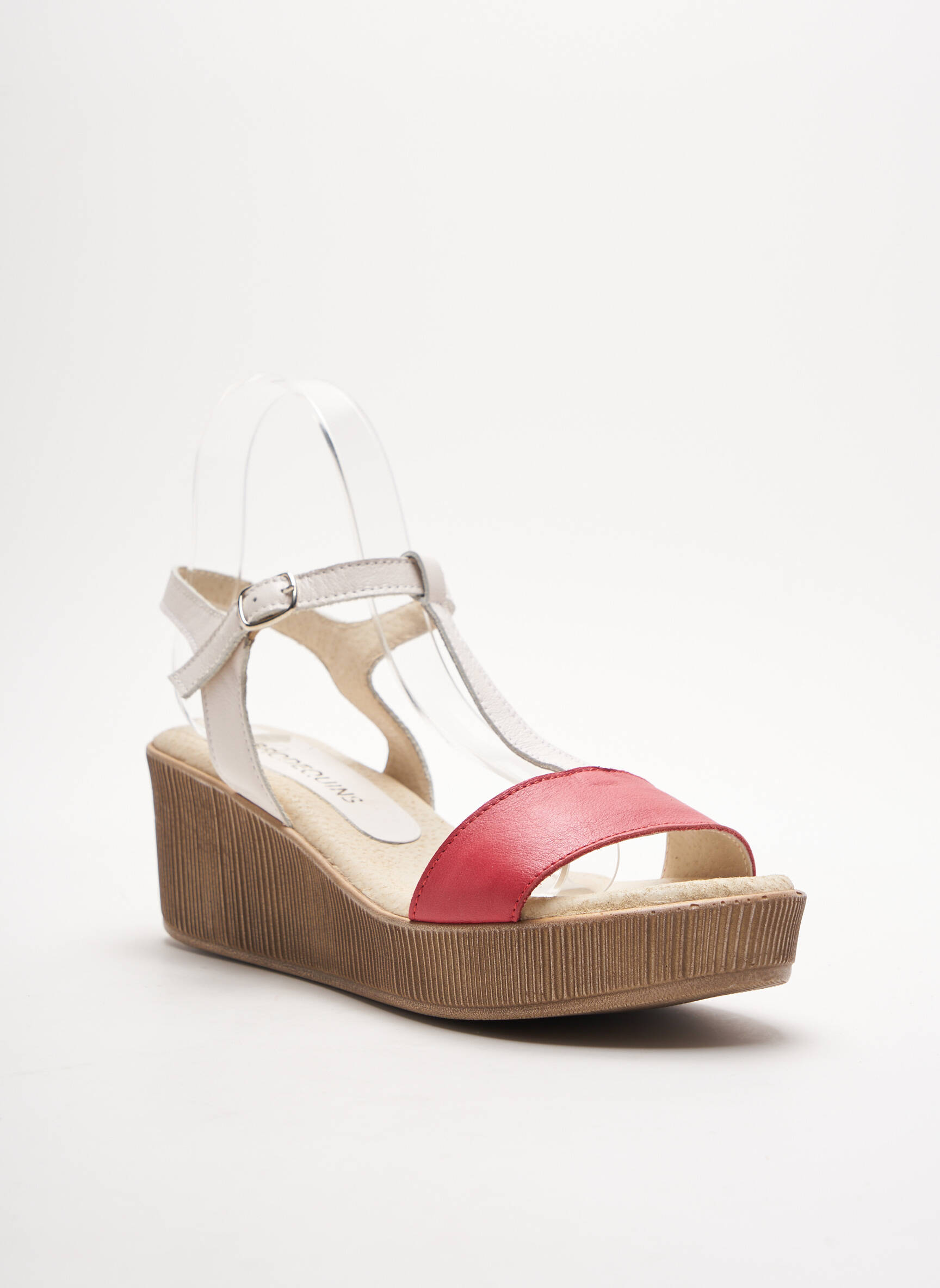 Brodequins Sandales Nu Pieds Femme couleur rouge